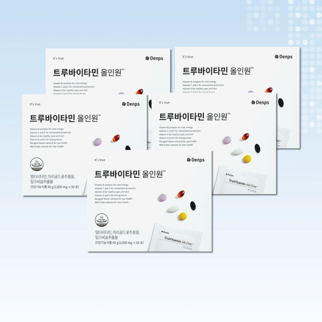 덴프스 트루바이타민 올인원 2000mg x 30포 5박스 공유 <b>비타민</b> 투루 <b>아비타민</b>