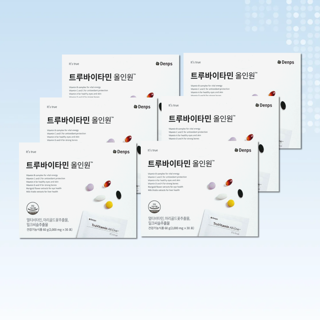 덴프스 트루바이타민 올인원 2000mg x 30포 6박스 공유 <b>비타민</b> 투루 <b>아비타민</b>