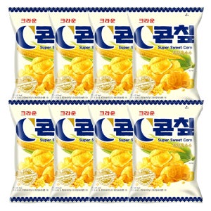크라운제과 콘칩 초당옥수수, 70g, 8개