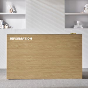필웰 E0 인포데스크 안내데스크 카운터 선반 우측 (MN2077) - 1600, 내추럴오크