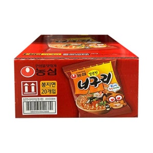 너구리 얼큰, 120g, 20개