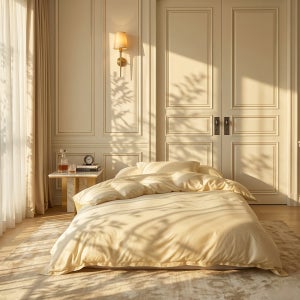 프리미엄 에어리사틴 고밀도 순면 140수 호텔식 이불커버 K(킹)