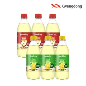 [광동 직영] 썬키스트 애사비 제로 스파클링 500ml 48개 (유 무라벨 랜덤발송)