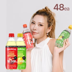 [광동 직영] 썬키스트 애사비 소다 제로 스파클링 500ml 48개