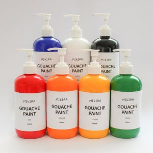 미키라 수채화 과슈 물감 대용량 펌핑형 500ml-단색상품-