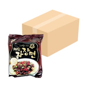 새롬식품 채식자장면 채식 비건 짜장라면 짜장면 우리밀 짜장, 108g, 24개