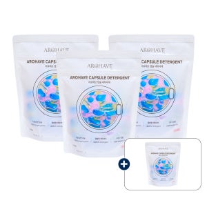 [역대급 3주년 혜택 3+1] 아로헤브 액체 캡슐 세탁세제 30개입, 3개