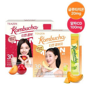 티젠 콤부차 멜론 글루타치온 30스틱+자두 알파CD 30스틱 (60스틱)