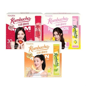 티젠 콤부차 멜론 글루타치온+자두 알파CD+핑크레몬 90스틱(30스틱X3박스) 골라담기