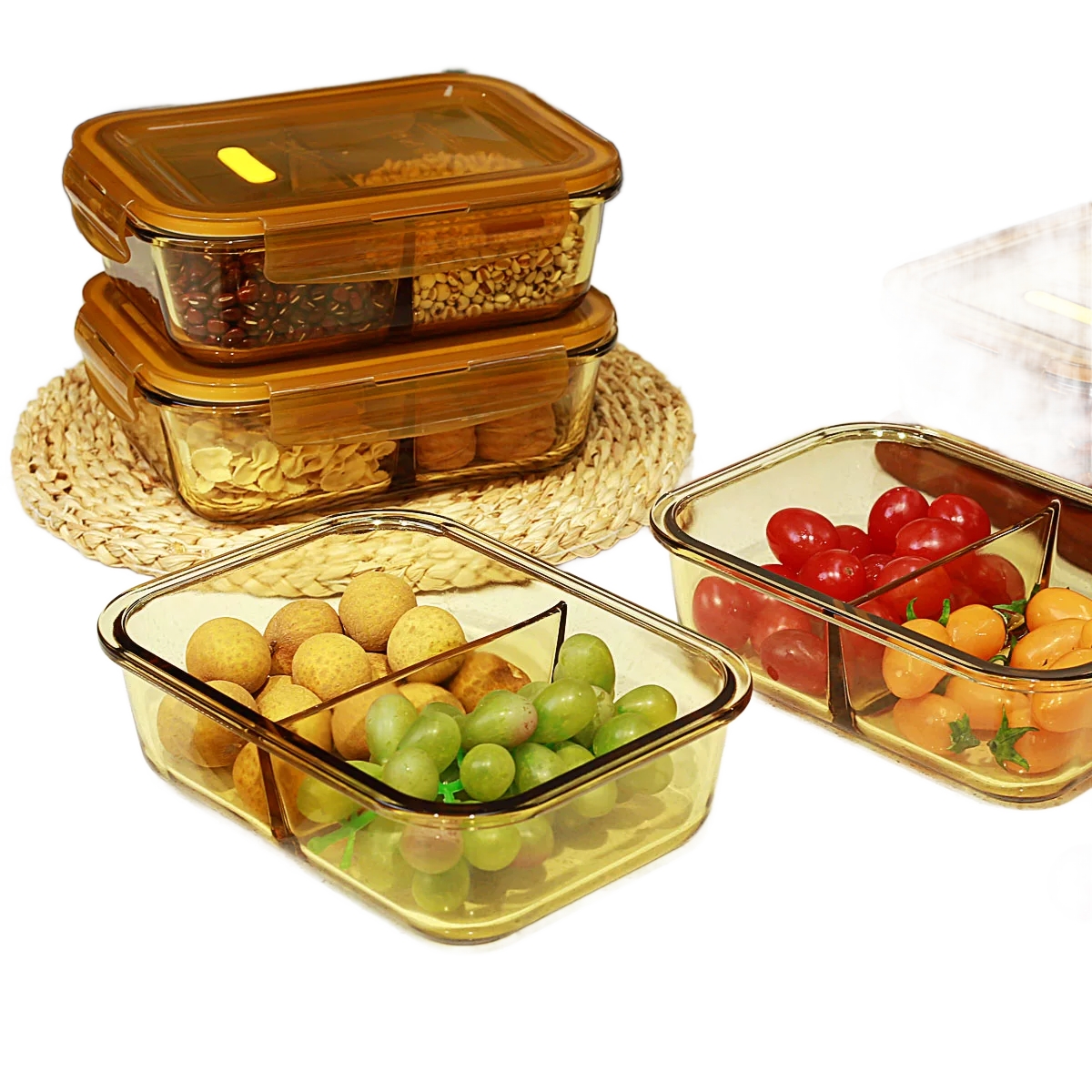 유리 도시락통 소풍용 <b>다이어트</b> 전자레인지용 A.♥♥♥매장관리자가추천합니다♥♥♥더많은그림이