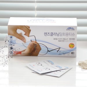 일회용 안경닦이 휴대용 클리너 개별포장 렌즈 200매