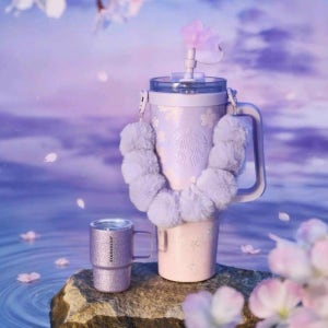 스타벅스 텀블러 2026 스벅 MD 중국 트와일라잇 벚꽃 에디션 900ml, 벚꽃 투웨이 대용량 손잡이 컵+키링