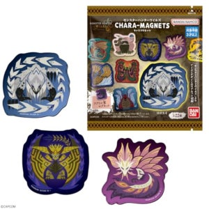 몬스터 헌터 몬헌 와일즈 캐릭터 아크릴 마그넷 츄잉껌 반다이 식완 1박스 14개입