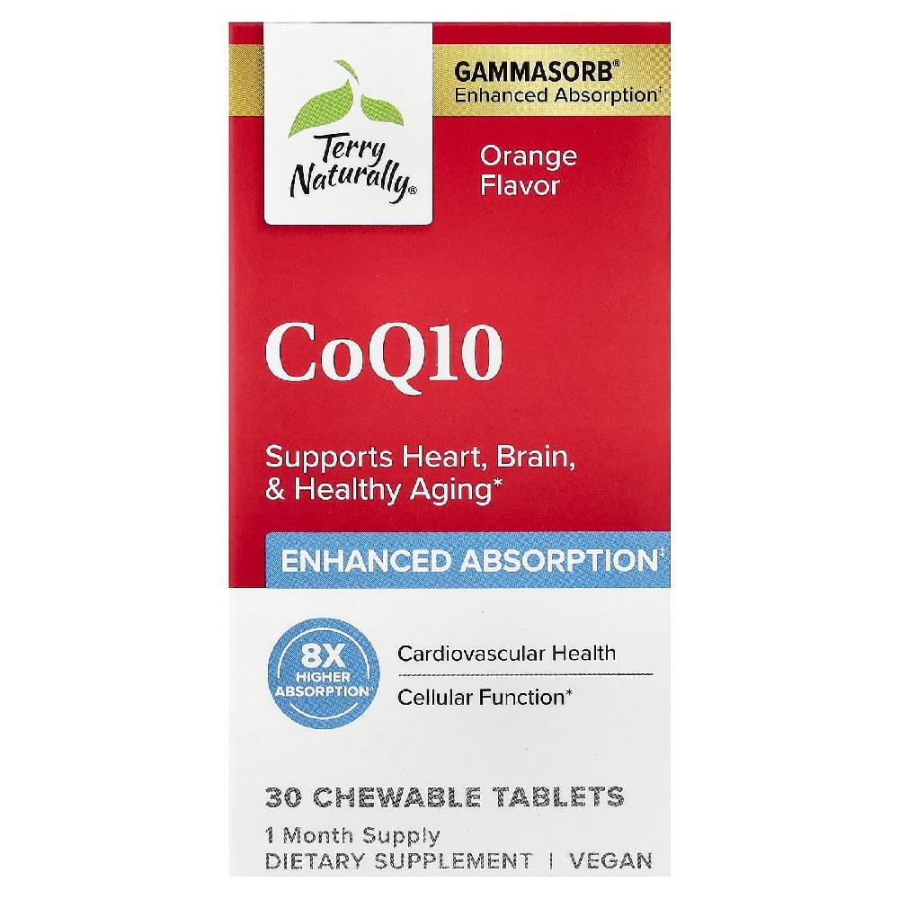 <b>테리 내추럴리</b> CoQ10 자일리톨 오렌지 츄어블 30정(1정당 100mg) 1개