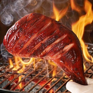 인정식탁 훈제 점보 통닭다리 10팩 대용랑 만화고기 실사판