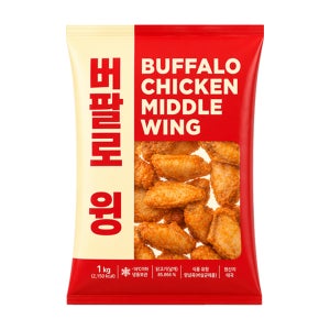 비케이알 버팔로윙 냉동치킨 닭날개 1kg