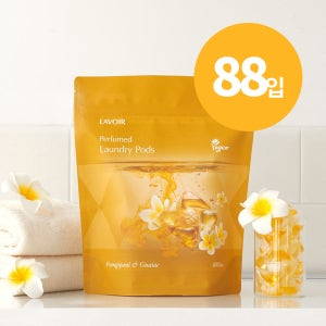 [슈퍼적립] 대용량 비건 퍼퓸 캡슐세제 프랑지파니&가이악 88개입, 프랑지파니앤가이악, 1개