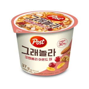 포스트 크랜베리아몬드 컵시리얼 37g, 1개
