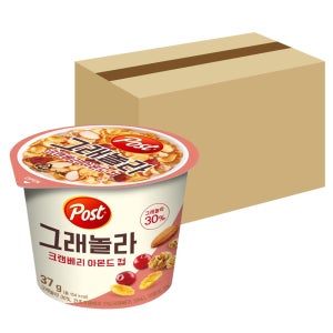 포스트 크랜베리아몬드 컵시리얼 37g, 12개