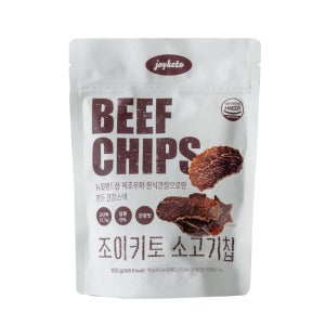 조이키토 소고기칩 간장맛 100g 대용량 그래스페드 목초우 단백질 스낵