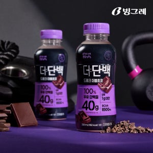 빙그레 더단백 40g 고함량 드링크 더블초코 350ml 20개입 고단백 단백질음료