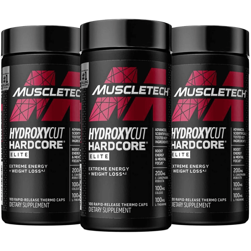 머슬테크 <b>하이드록시컷</b> 하드코어 엘리트 110캡슐 3개
