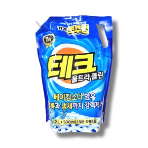 테크 울트라 클린 액체세제 뉴 일반드럼겸용 2.5L
