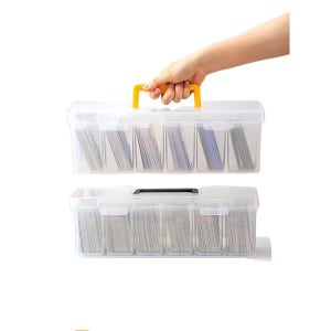 대용량 카드 수납 정리함 뚜껑형 방진 플라스틱 보관박스