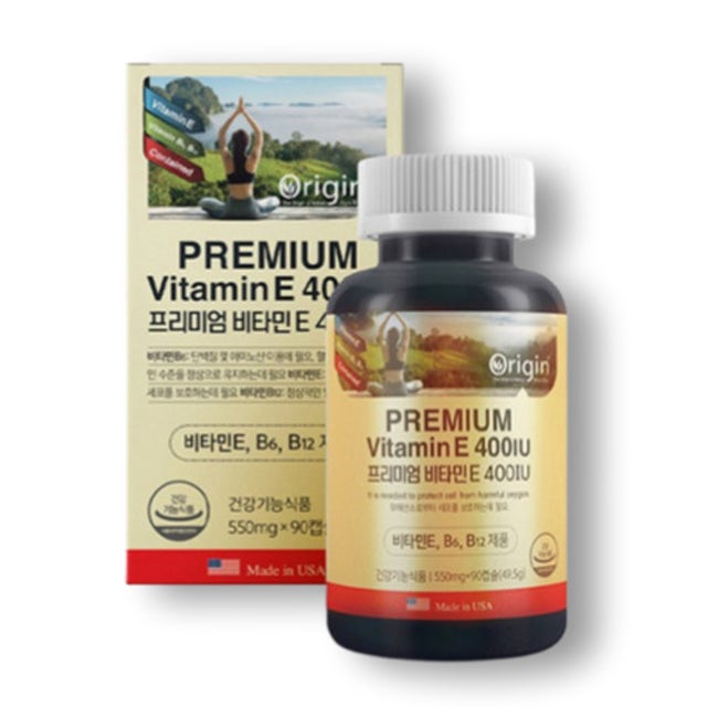 오리진 프리미엄 <b>비타민E</b> 400IU 550mg x 90캡슐 1개