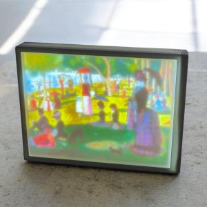 그랑자트섬의 일요일 오후 사진조명 액자형 수면 무드등 LED 감성 침실 인테리어조명 집들이 개업선물 카페 거실 장식조명