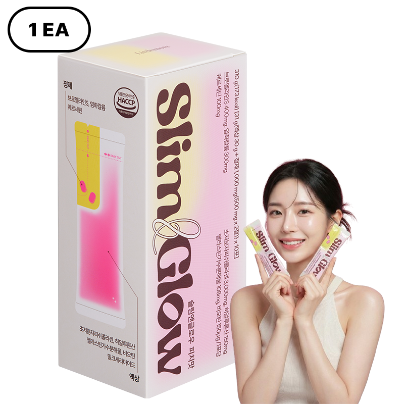 슬림앤글로우 콜라겐 국내최초 브로멜라인효과 부은얼굴피부관리 피부보습 효능 10포, 1개