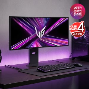 [최대 123만] LG 34GX900A OLED 게이밍모니터 86.2cm(34인치) 240Hz & 0.03ms 울트라기어 + 올레드케어