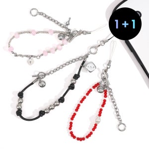 2way 스트랩 비즈 핸드폰줄 멀티스트랩 (2개 선택시 1+1 적용)