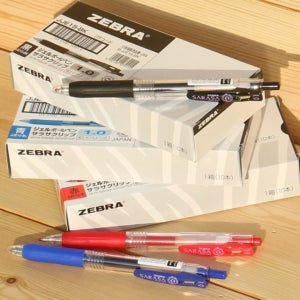 제브라 1.0mm 중성펜 사라사 클립 1다스(10자루) 블랙 1다스