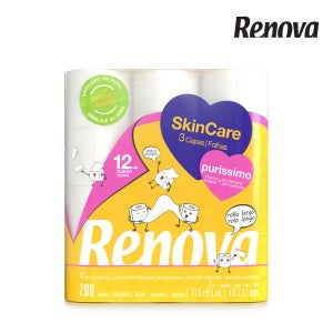 레노바 스킨케어 푸리시모 화장지 3겹 12롤 먼지없는 휴지