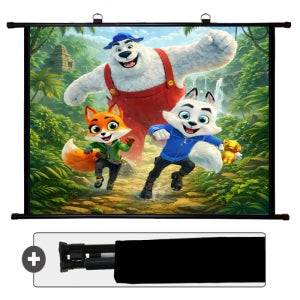 당일출고-특허 빔프로젝터스크린 가방포함 고급원단 스크린 304.8cm(120인치), 1개