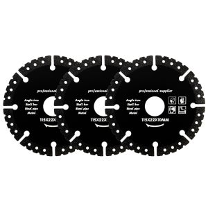 다이아몬드 멀티 컷팅휠 금속 3개세트 그라인더날 115mm 디스크 멀티날 절단석 연마석