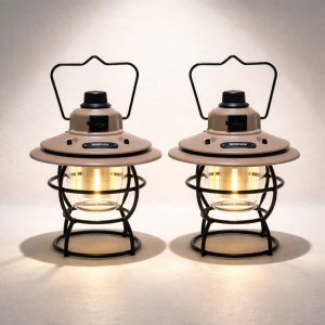 엘린 캠핑 조명 C타입 2000mAh 충전식 LED 3단계 2개입