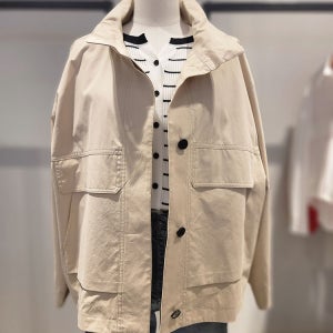 [시슬리]코튼 하이넥 하프 코트(SACTA2611)