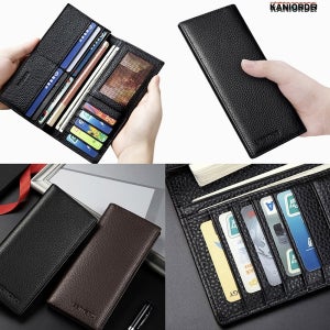 RFID 지갑 해외 여행용 남성 장지갑 소가죽 지폐 월렛 슬림 2종