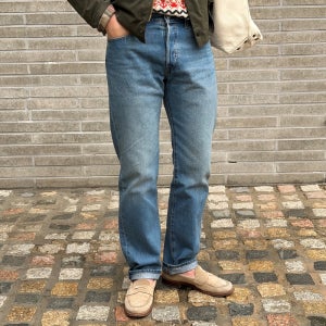 리바이스 501 오리지널 청바지 데님 팬츠 일자 스트레이트진