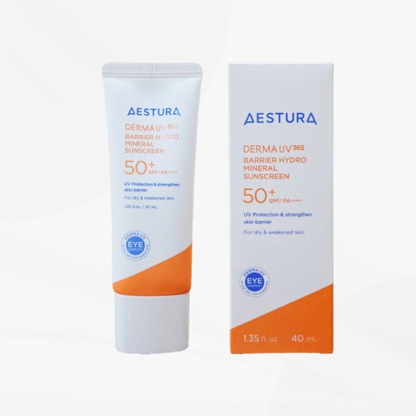 에스트라 더마 유브이365 장벽수분 무기자차 선크림 40ml(SPF50+)