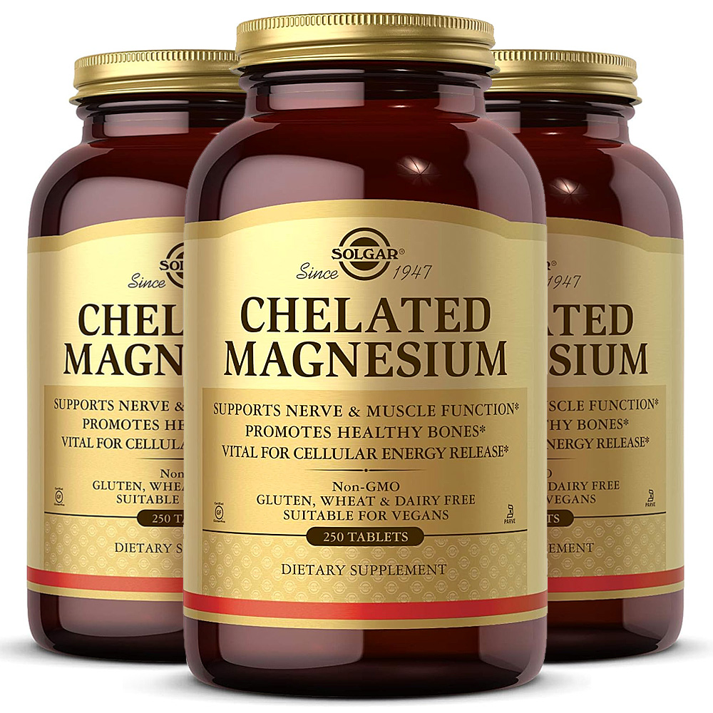 [3병세트] 솔가 킬레이트 <b>마그네슘 글리시네이트 400</b>mg 250정 3병