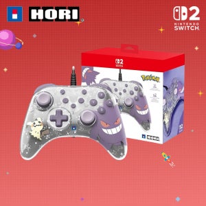 호리 닌텐도 스위치2 터보 유선 게임 패드 포켓몬 고스트파티 팬텀 에디션