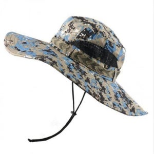 등산모자 모자 햇빛가리개 낚시 스포츠 아웃도어 카모 블루