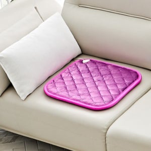 국산 도톰따뜻 1인용 안전한 소파 전기 보온방석 사무실 의자 따듯한 개인 전기방석