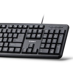 지오맥스 LED 104 풀배열 멤브레인 저소음 유선 키보드 GM-Y2100