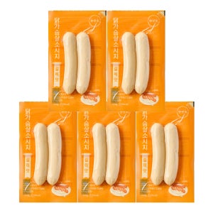 [탄단지] 닭가슴살 소시지 갈릭맛, 120g, 5개
