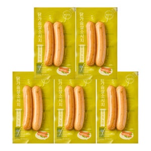 [탄단지] 닭가슴살 소시지 할라피뇨맛, 120g, 5개