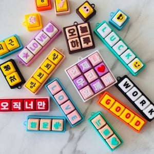 커스텀 주문제작 가방키링 클리커키링 가방꾸미기 키캡 스트레스해소 친구 조카 귀여운 선물